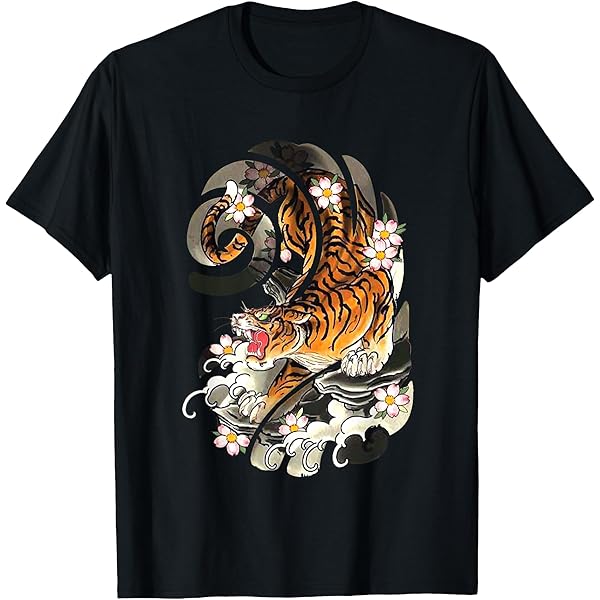 Amazon.com: Asian inspired vintage style 80s retro Japanese Tiger